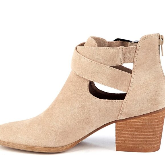 Sole Society AZURE BOOTIE cutout tan suede 8.5 - Picture 4 of 13